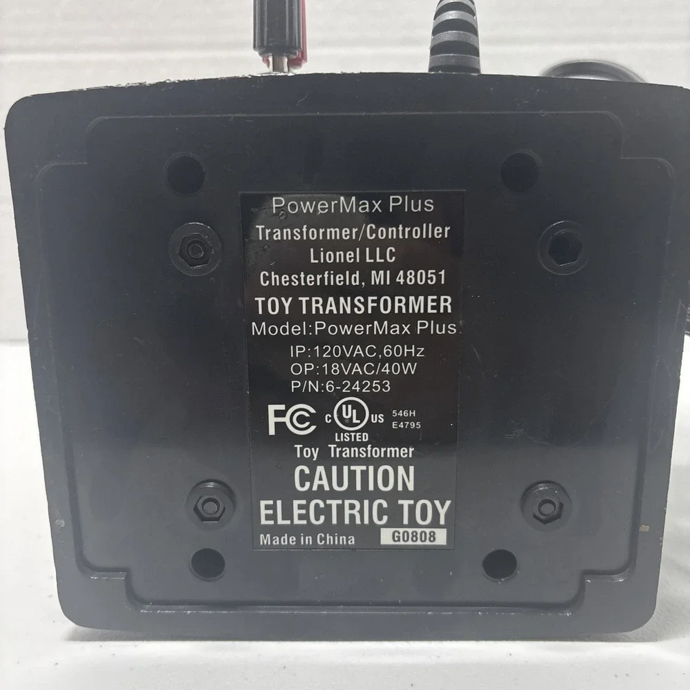 Lionel 6-24253 PowerMax Plus 40 Watt Toy Transformer Excellent Used Condition